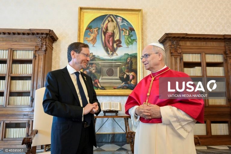 Papa Le?o XIV recebe Presidente de Israel